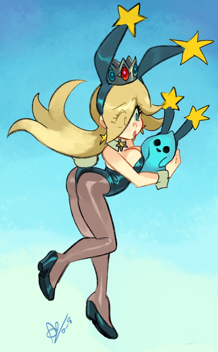 rosalina, luma, and blue luma (mario and 1 more) drawn by alex_ahad