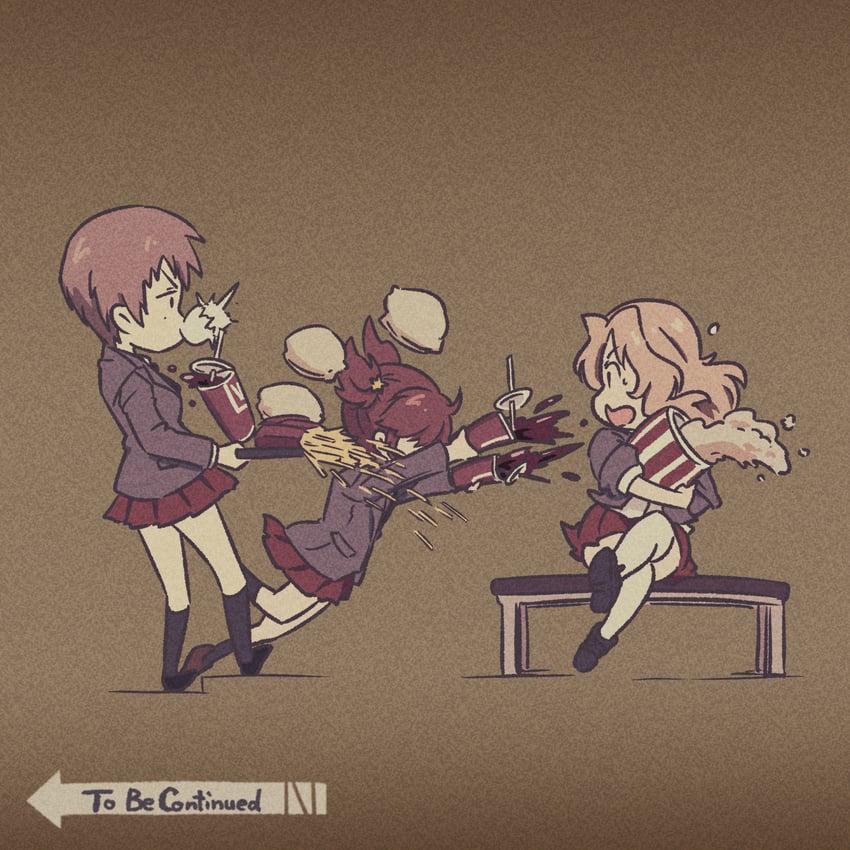 kay, alisa, and naomi (girls und panzer) drawn by ehirorotoon