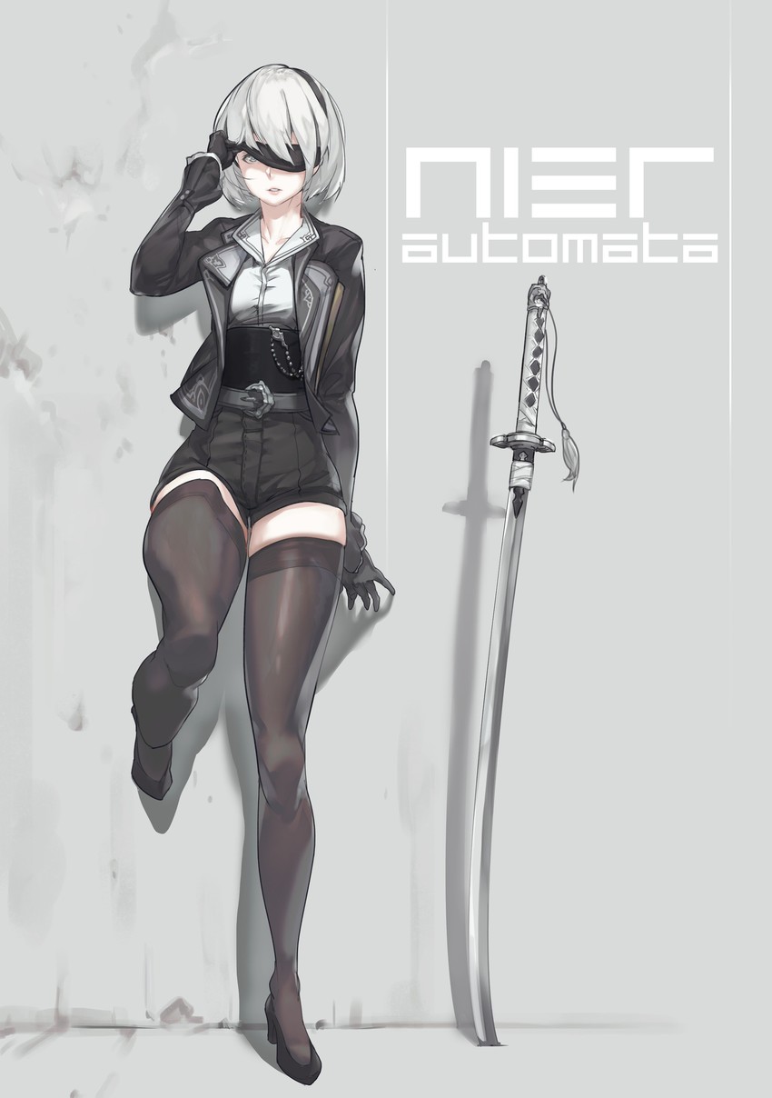2b (nier and 1 more) drawn by urorong