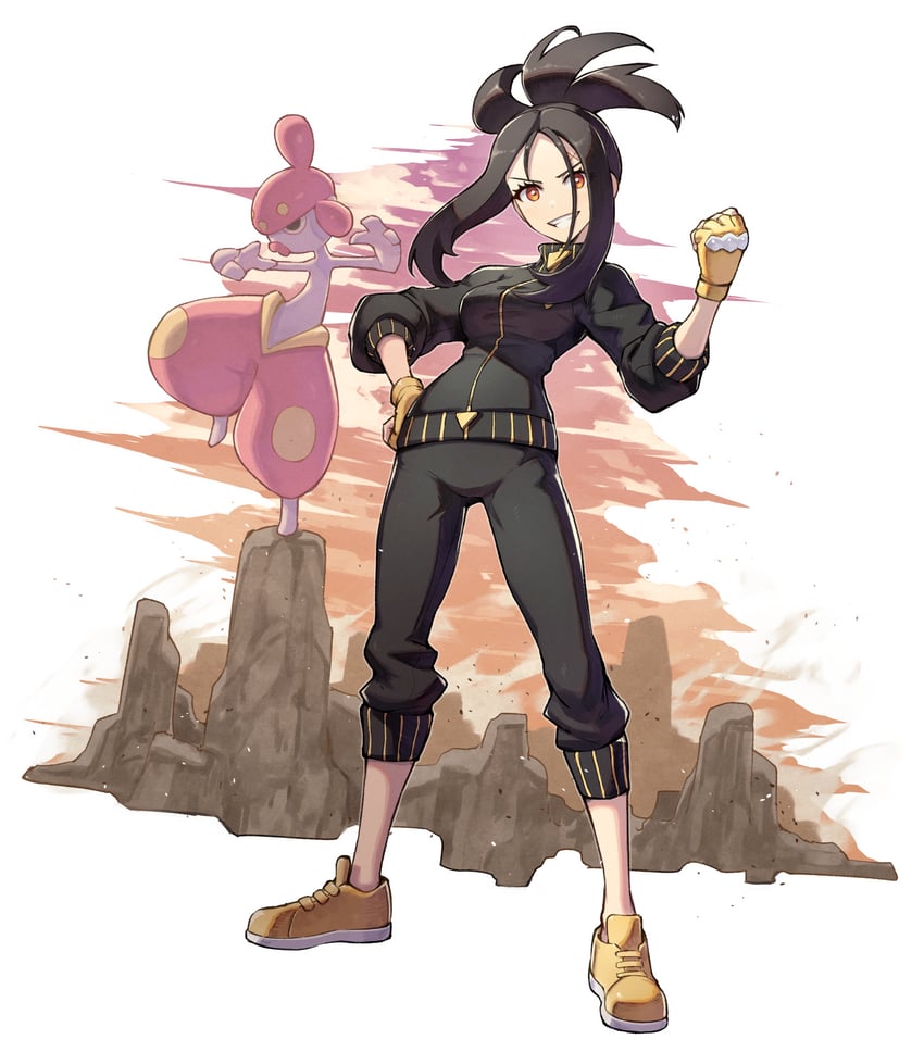 dendra and medicham (pokemon and 1 more) drawn by kuroi_susumu