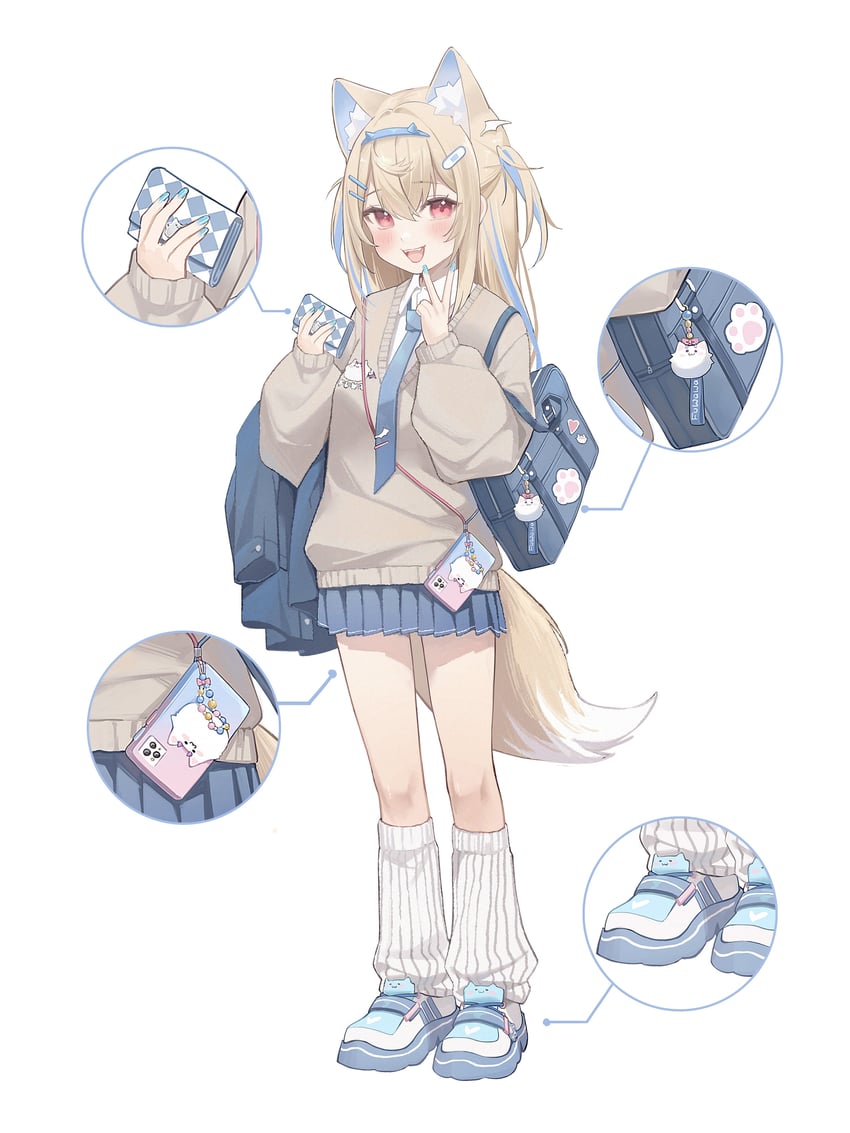 fuwawa abyssgard and perroccino (hololive and 1 more) drawn by midori_fufu