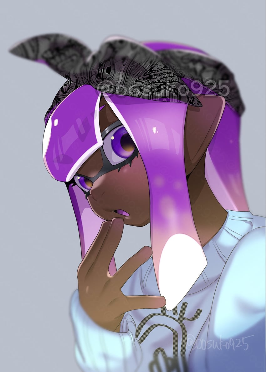 inkling player character and inkling girl (splatoon) drawn by naoki_(oosuko)