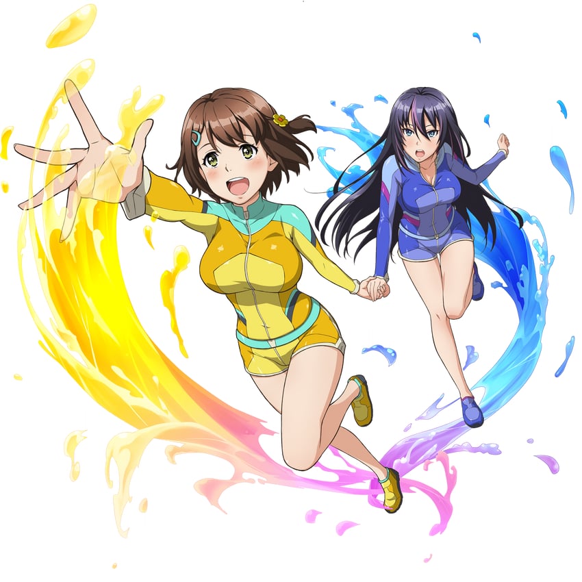 namiki rin and aoi misa (kandagawa jet girls) drawn by naruko_hanaharu