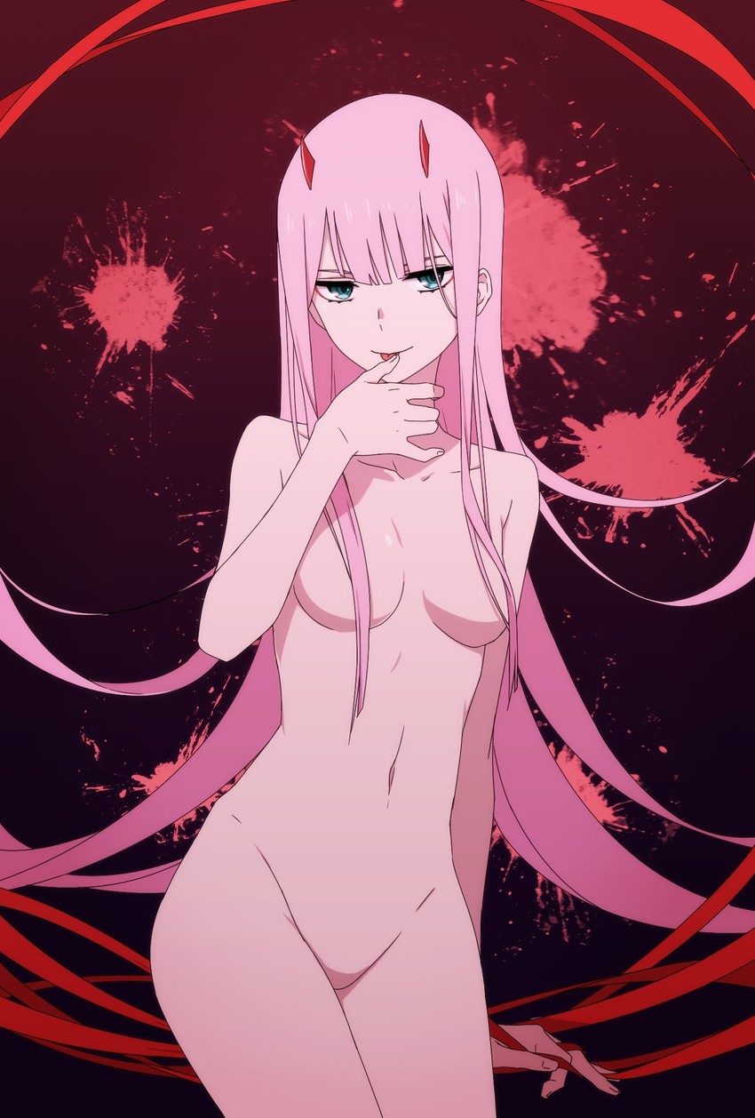 zero two (darling in the franxx) drawn by canon(aria) .