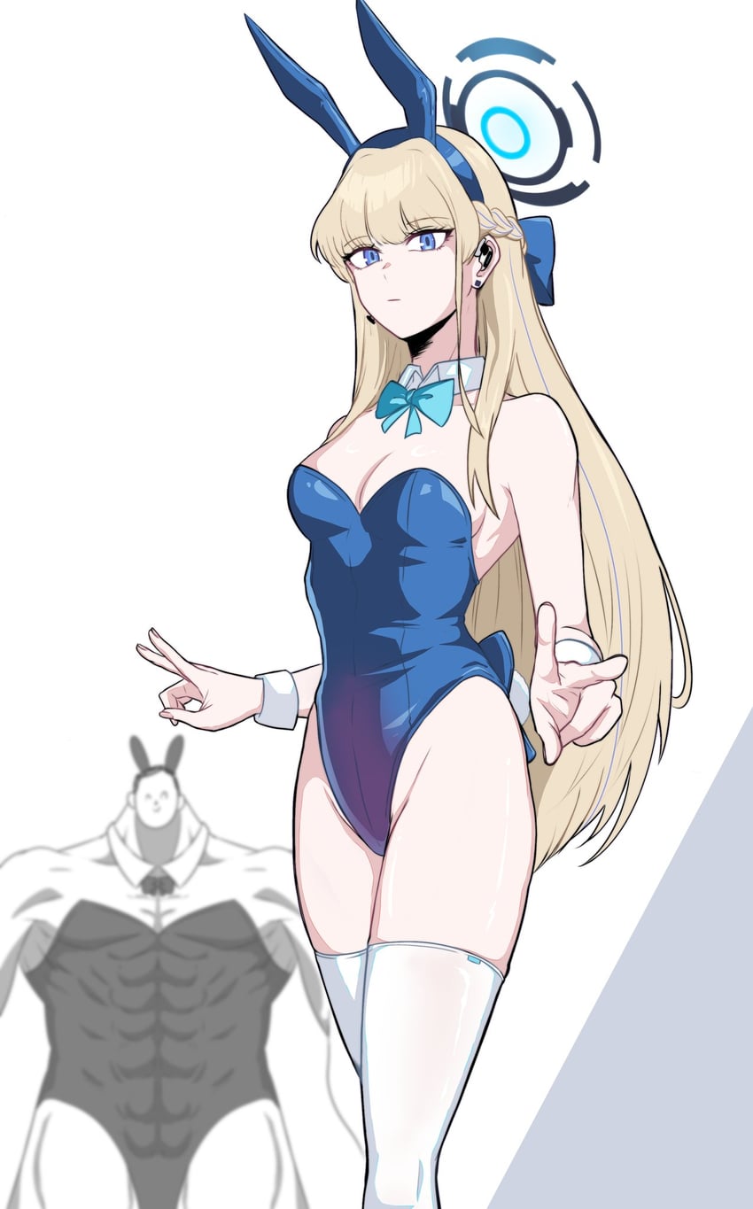 sensei, doodle sensei, and toki (blue archive) drawn by skinny_p