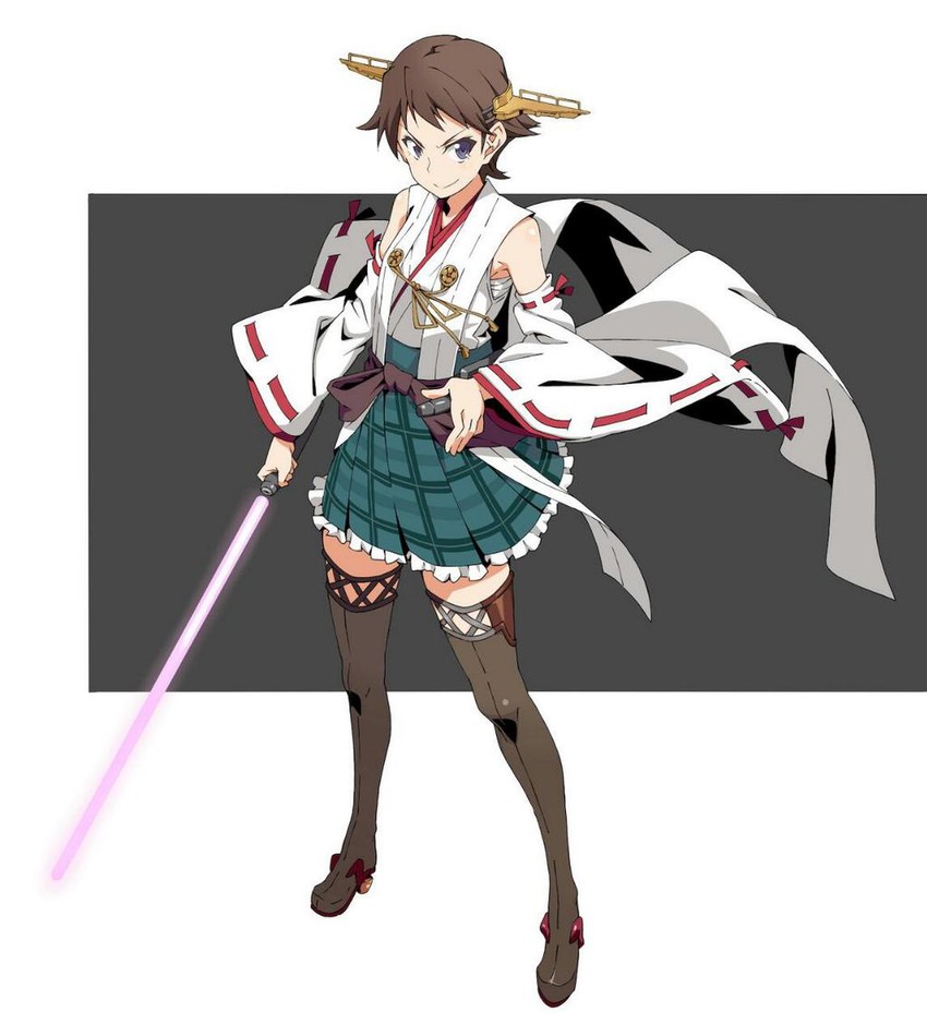 hiei (kantai collection and 1 more) drawn by akitetsu