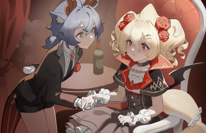 kaofish and lutou (indie virtual youtuber) drawn by bilibili_581334