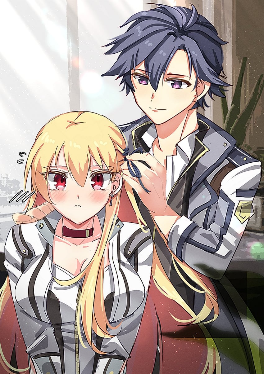 rean schwarzer and alisa reinford (eiyuu densetsu and 2 more) drawn by zer00han