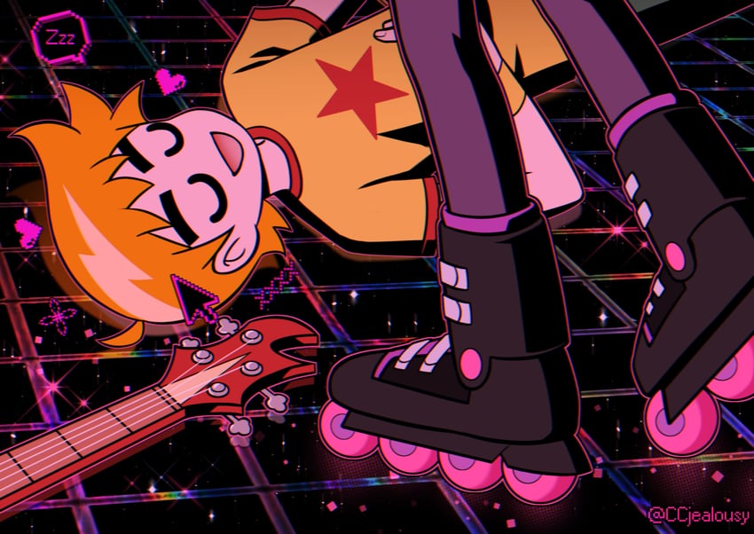 scott pilgrim and ramona flowers (scott pilgrim and 1 more) drawn by czy_(2894456992)