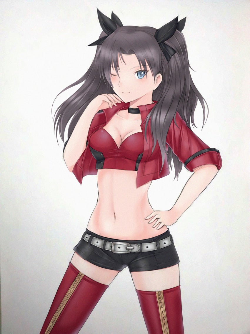 tohsaka rin (fate and 1 more) drawn by notejhay