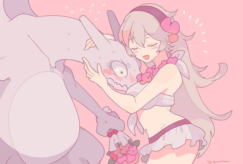 female corrin and charizard (pokemon and 3 more) drawn by yasaikakiage