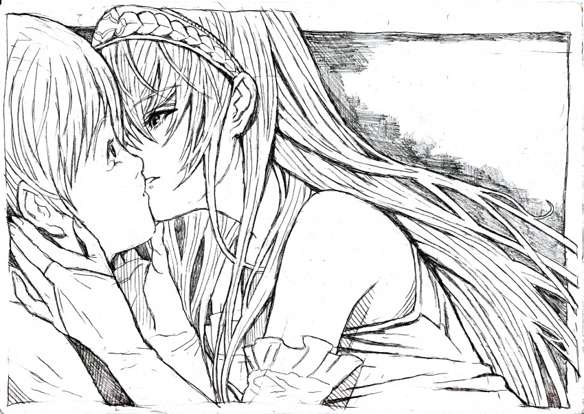 hime and hiyorimi hiro (kaibutsu oujo) drawn by nobita_(makoto7060355)