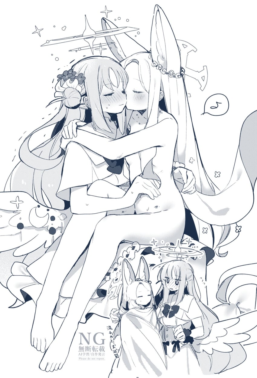 mika and seia (blue archive) drawn by yun_(dust-i1)