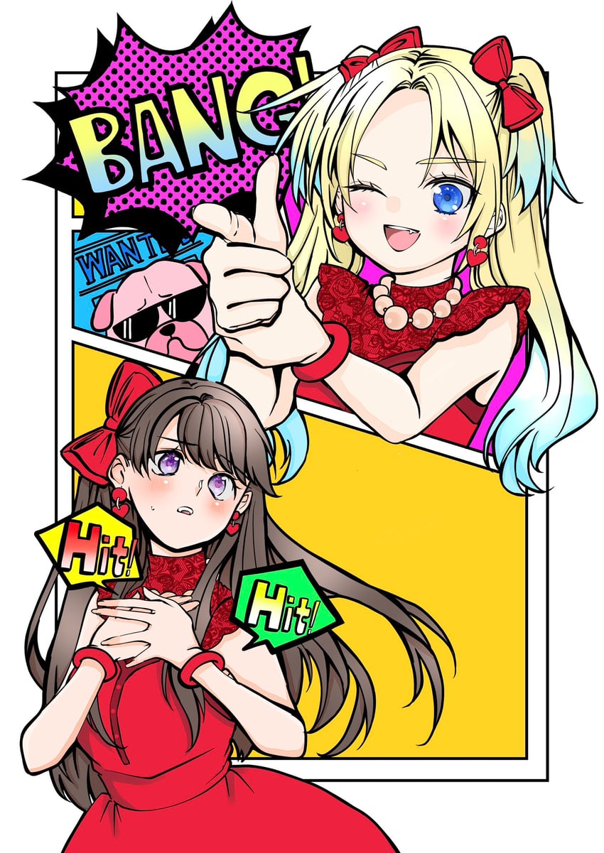 fujishima megumi and osawa rurino (love live! and 1 more) drawn by shin_(shnnnnrn1)