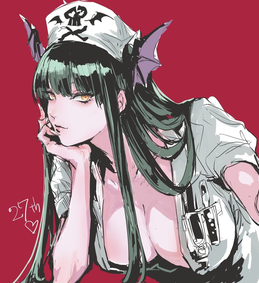 morrigan aensland (darkstalkers) drawn by osakana_(denpa_yun'yun)