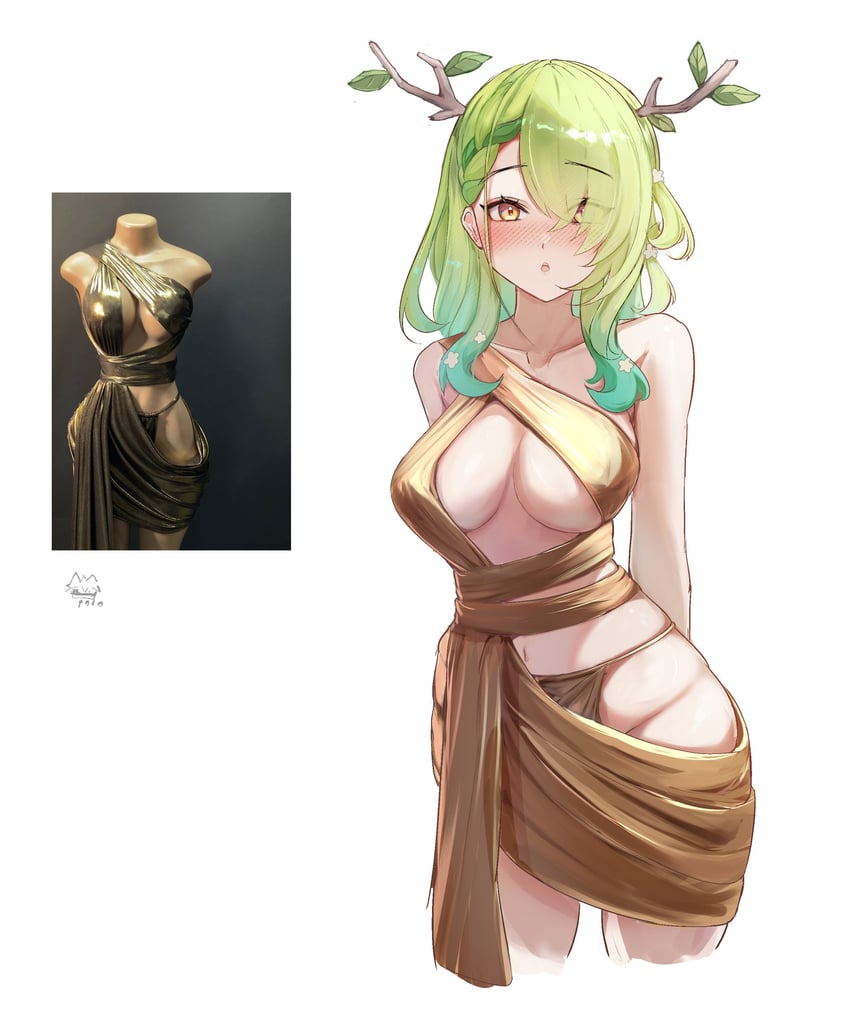 ceres fauna (hololive and 1 more) drawn by psypolo_d