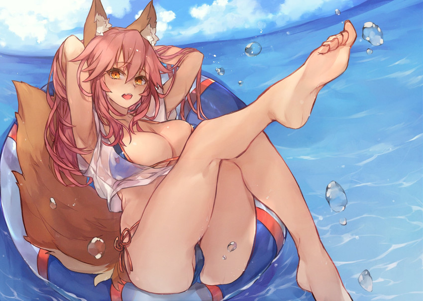 tamamo and tamamo no mae (fate and 1 more) drawn by purin_uni