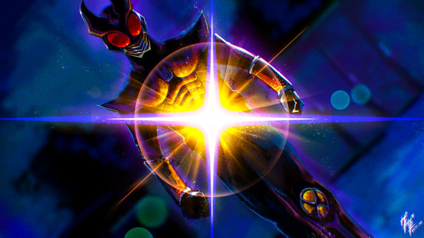 kamen rider agito (kamen rider and 1 more) drawn by zagizagi