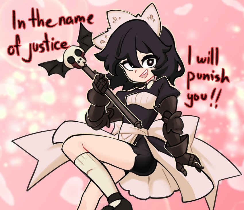 executioner maid (original and 1 more) drawn by centurii-chan