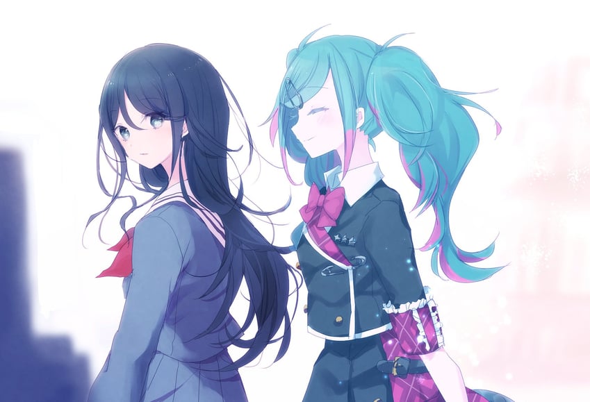 hatsune miku, hoshino ichika, and leo/need miku (vocaloid and 1 more) drawn by yukara_(loiroio)