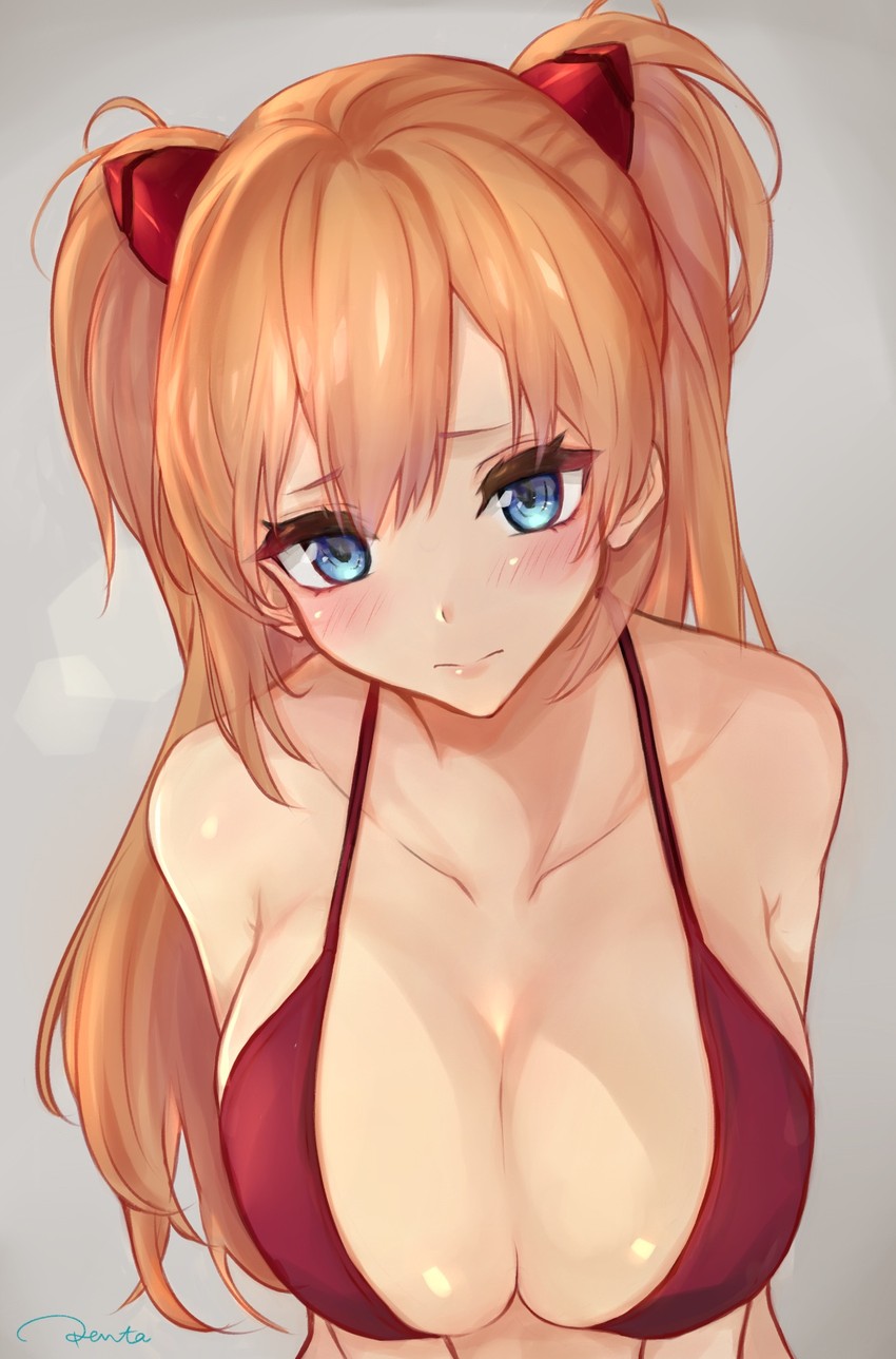 souryuu asuka langley (neon genesis evangelion) drawn by ren_ta