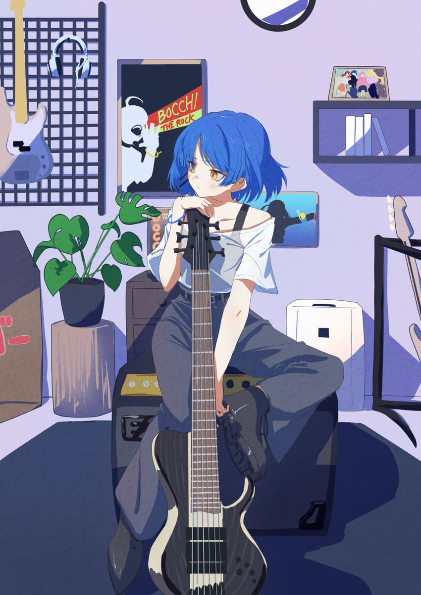 yamada ryo (bocchi the rock! and 5 more) drawn by lamune_otohara