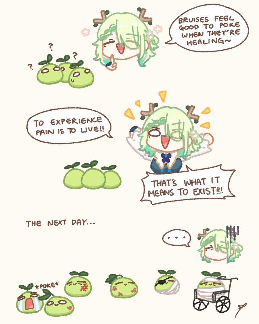 ceres fauna and sapling (hololive and 1 more) drawn by sappysque