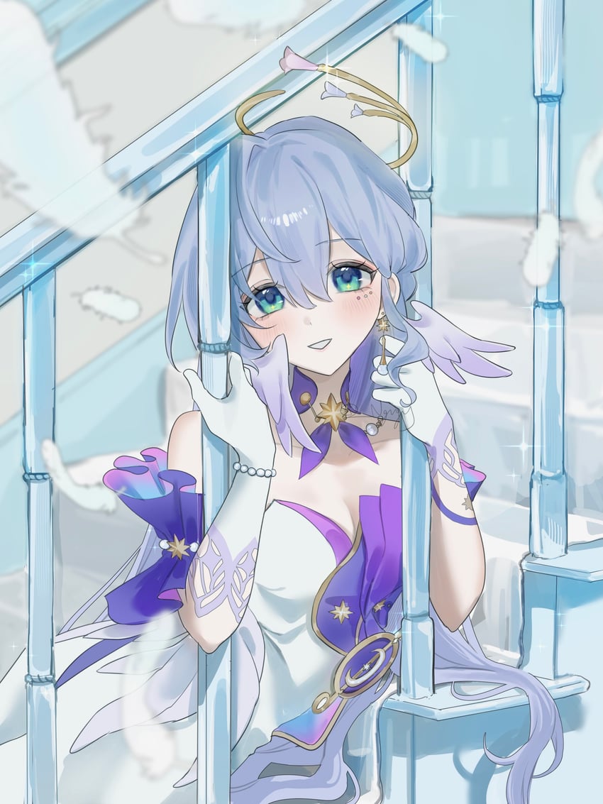 robin (honkai and 1 more) drawn by 21syn_q_(gohan)
