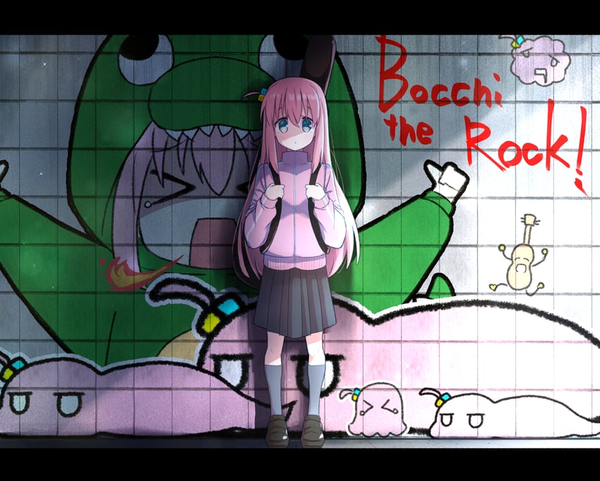 gotoh hitori and gitao (bocchi the rock!) drawn by nkeo