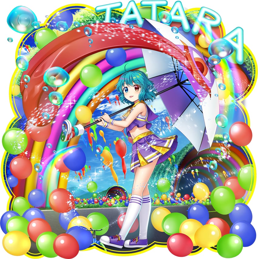tatara kogasa (touhou and 1 more) drawn by rotte_(1109)
