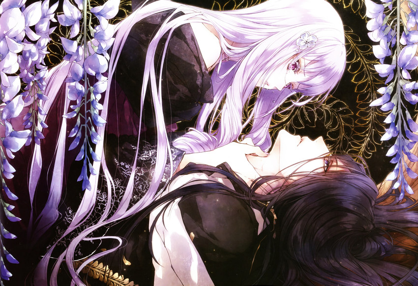 violette and hubert (reine des fleurs) drawn by usuba_kagero_(initiative)
