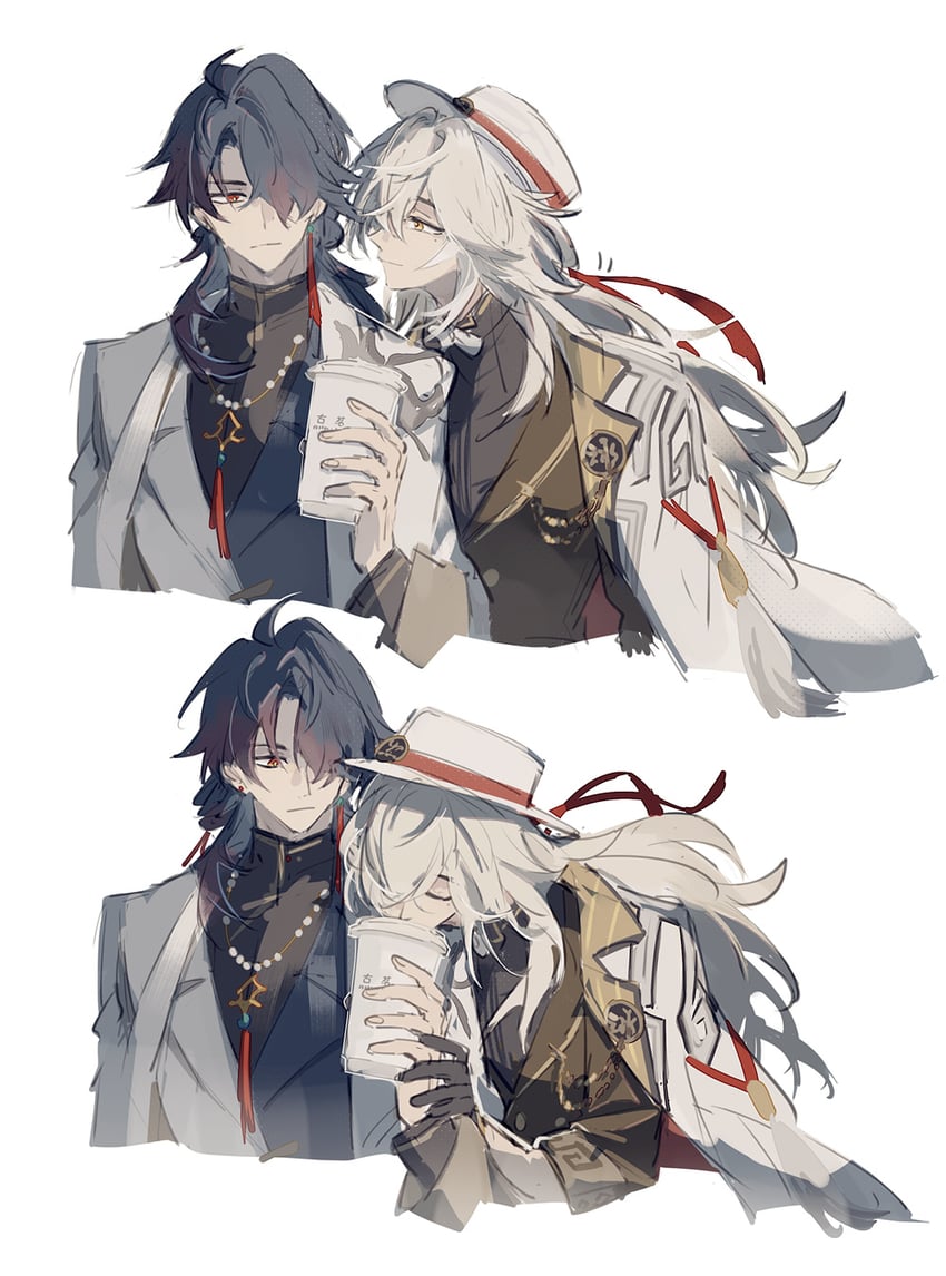 jing yuan and blade (honkai and 1 more) drawn by mississipping