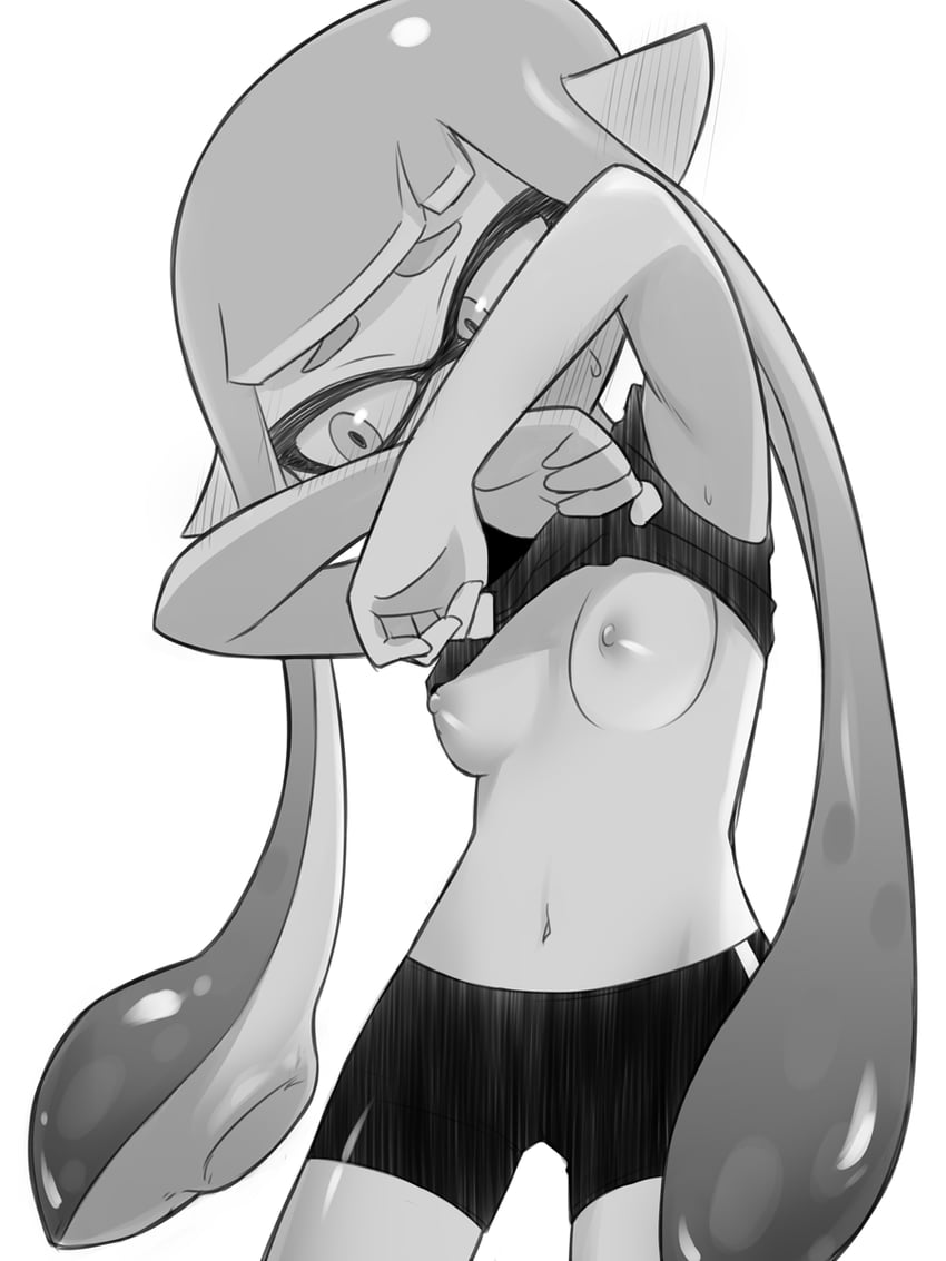 inkling player character and inkling girl (splatoon) drawn by organ_rn