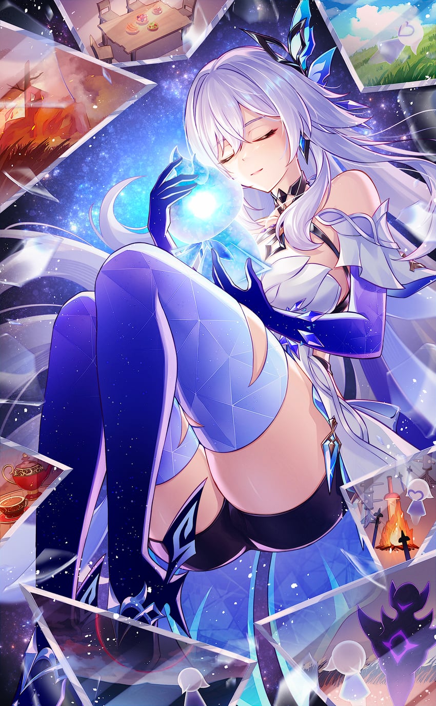 skirk (genshin impact) drawn by yuno_kaihara