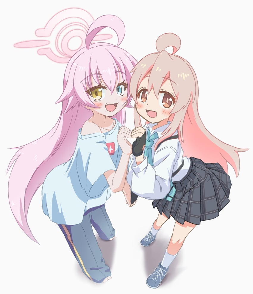 hoshino and oyama mahiro (blue archive and 1 more) drawn by tomonx