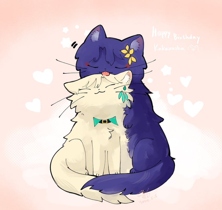aventurine and dr. ratio (honkai and 1 more) drawn by kaokitty1223