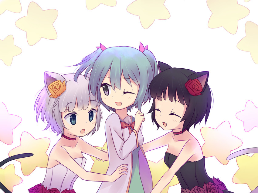 saya, chocolate, and vanilla (rabi-ribi) drawn by cyan_aeolin
