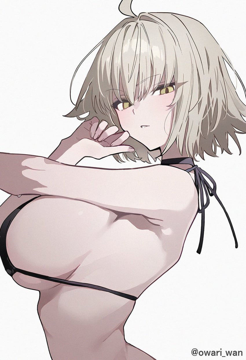 jeanne d'arc alter (fate and 1 more) drawn by owari_wan