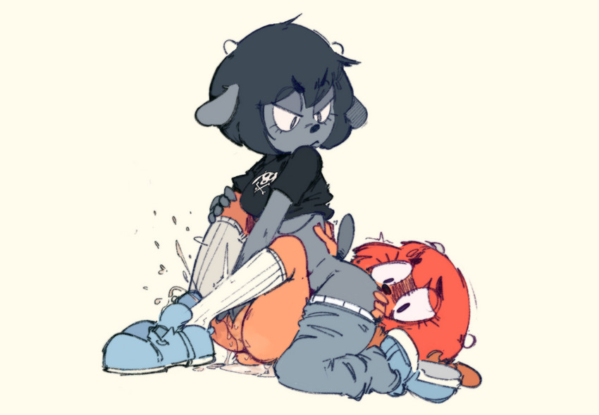 lammy and rammy (parappa the rapper and 1 more) drawn by nokonorii