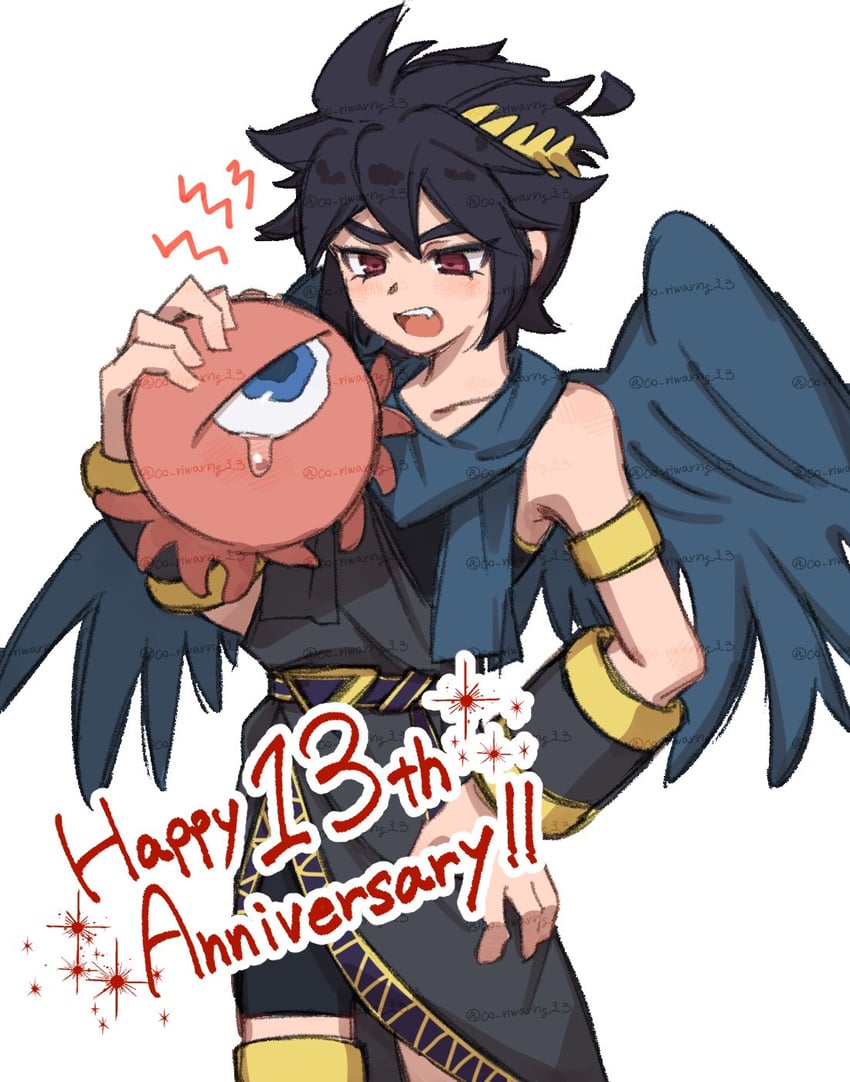 dark pit and monoeye (kid icarus and 1 more) drawn by ko_iwari_ngo