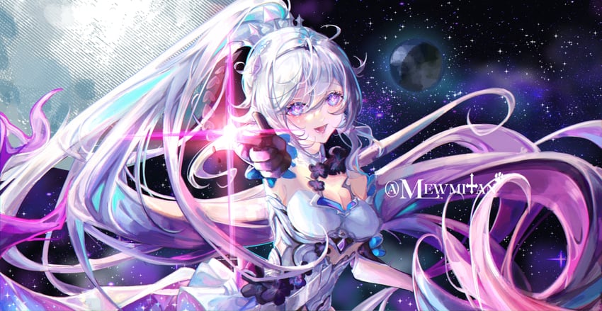 kiana kaslana (honkai and 1 more) drawn by mewmitan