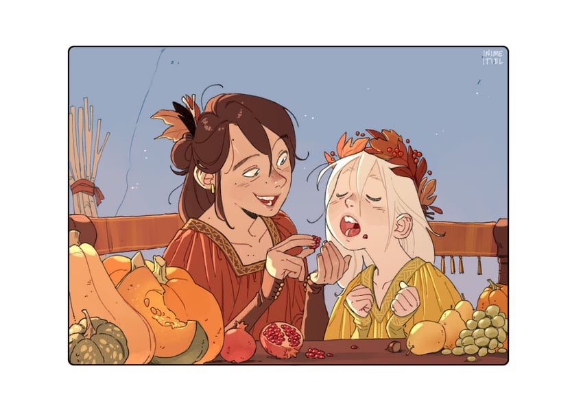 rebis and elia (original) drawn by carlotta_dicataldo