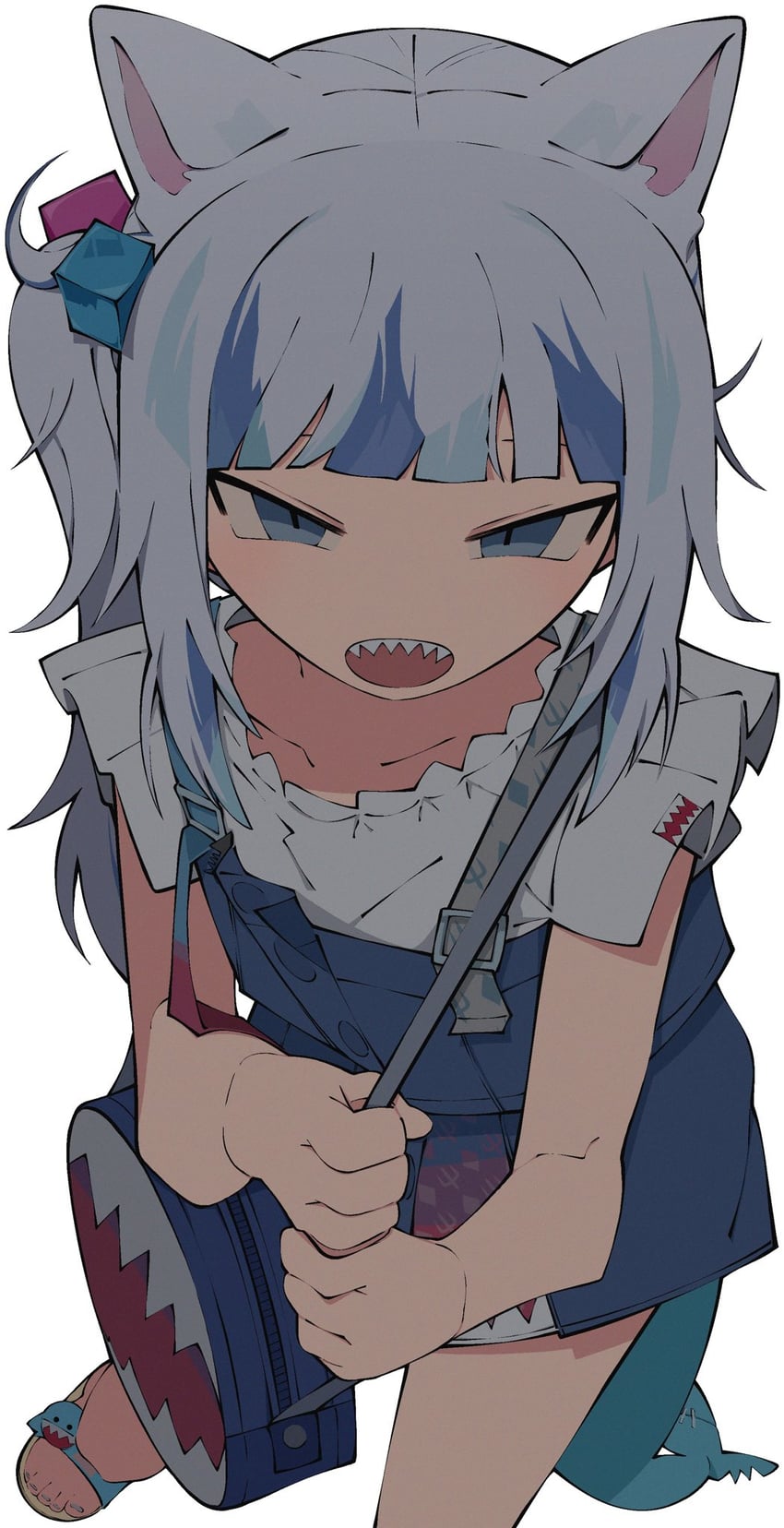 gawr gura (hololive and 1 more) drawn by yaya_hiyayaka
