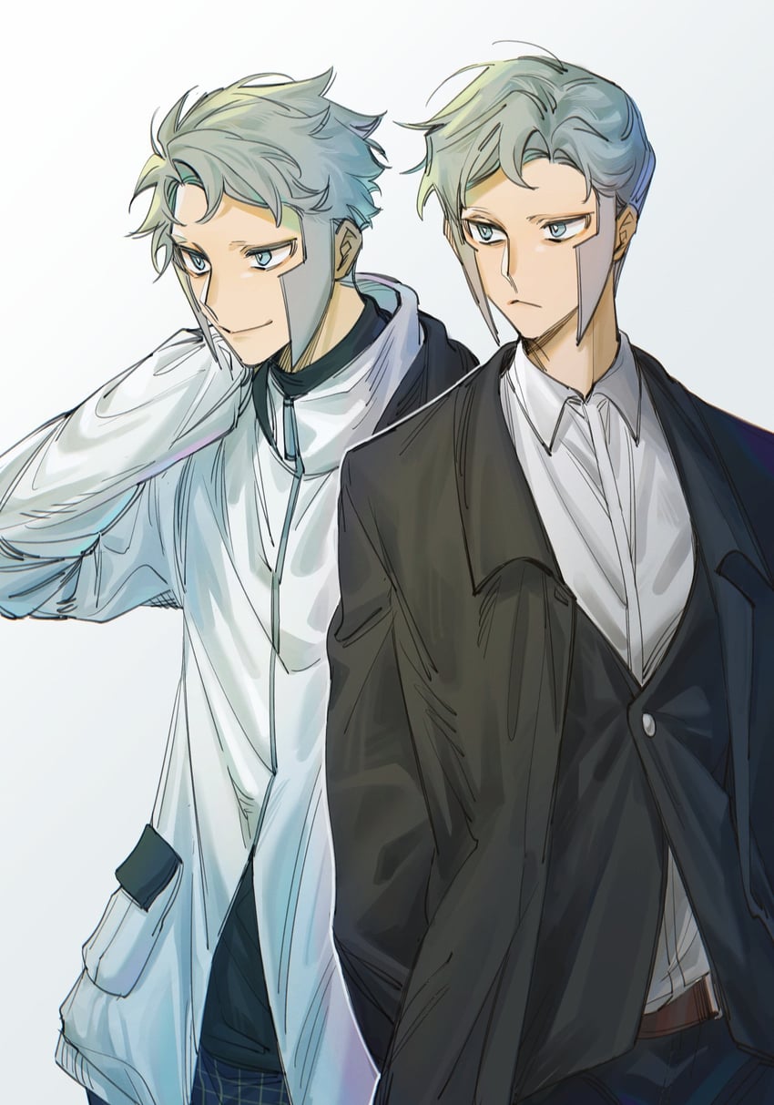 ingo and emmet (pokemon and 1 more) drawn by emiya_izumi