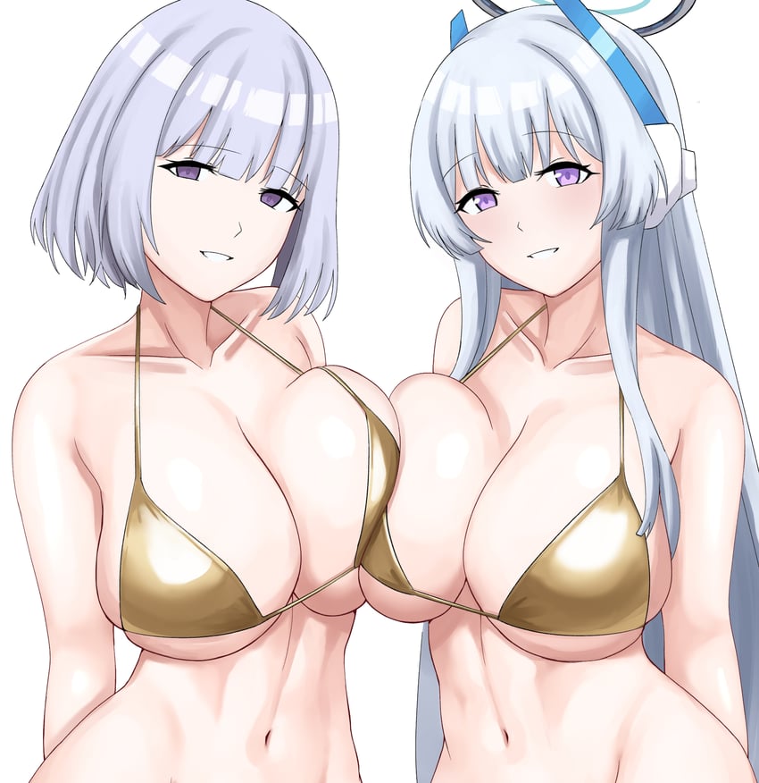 noa and rpk-16 (blue archive and 1 more) drawn by cyka