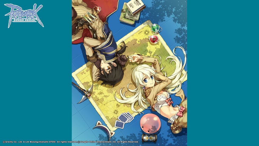 poring, alchemist, and thief (ragnarok online) drawn by tiv