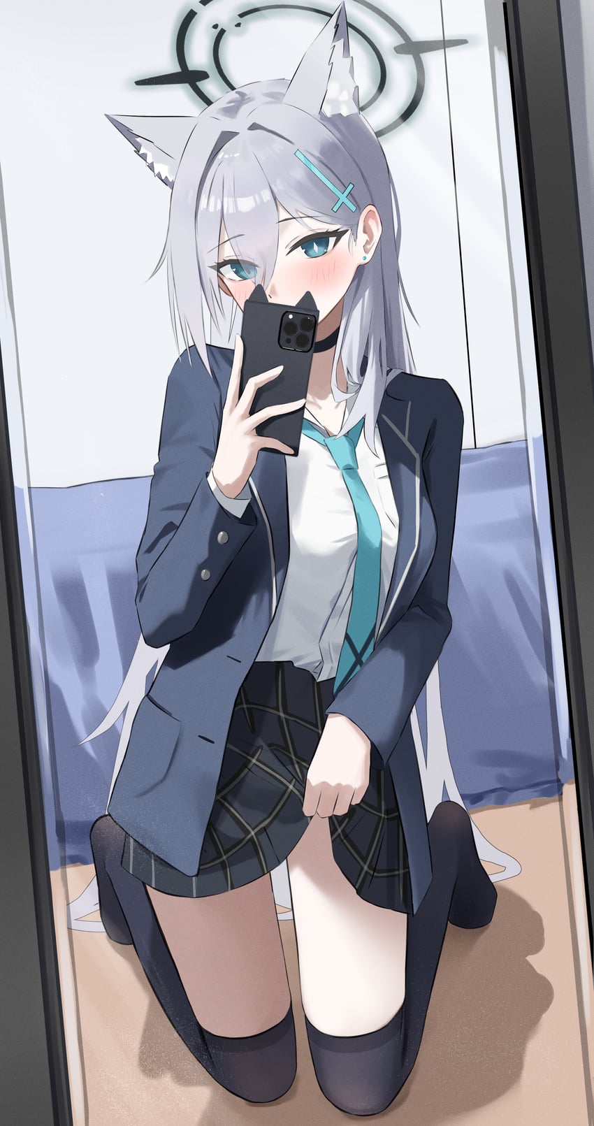 shiroko and shiroko terror (blue archive) drawn by neranainerune