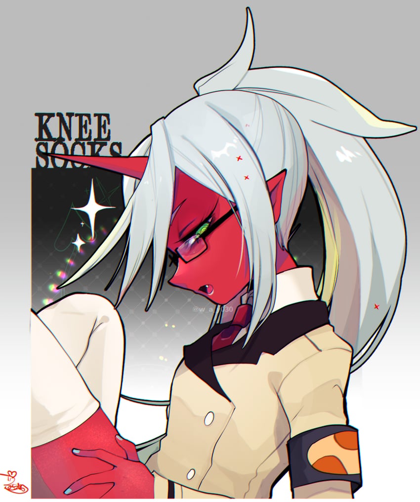 kneesocks and scanty (panty & stocking with garterbelt) drawn by fua_yuu