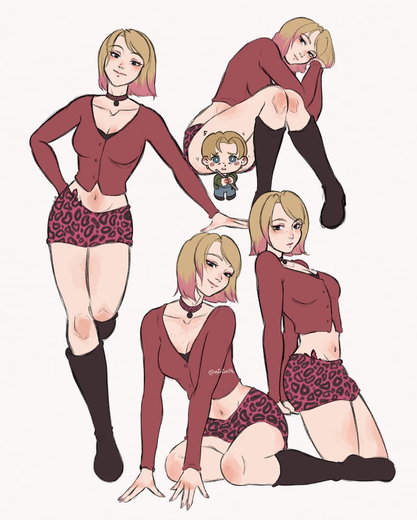 james sunderland and maria (silent hill and 1 more) drawn by eiriseth