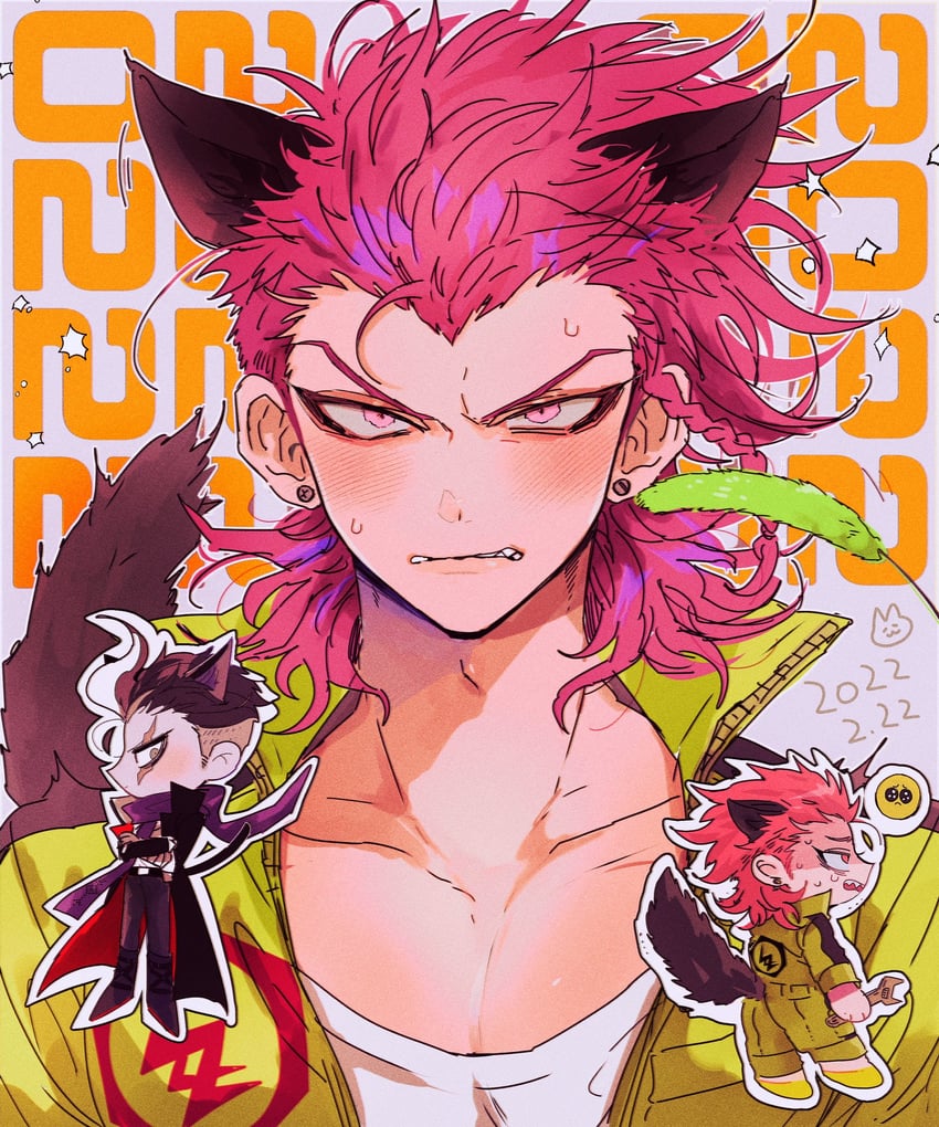 tanaka gundham and soda kazuichi (danganronpa and 1 more) drawn by joonoyuki